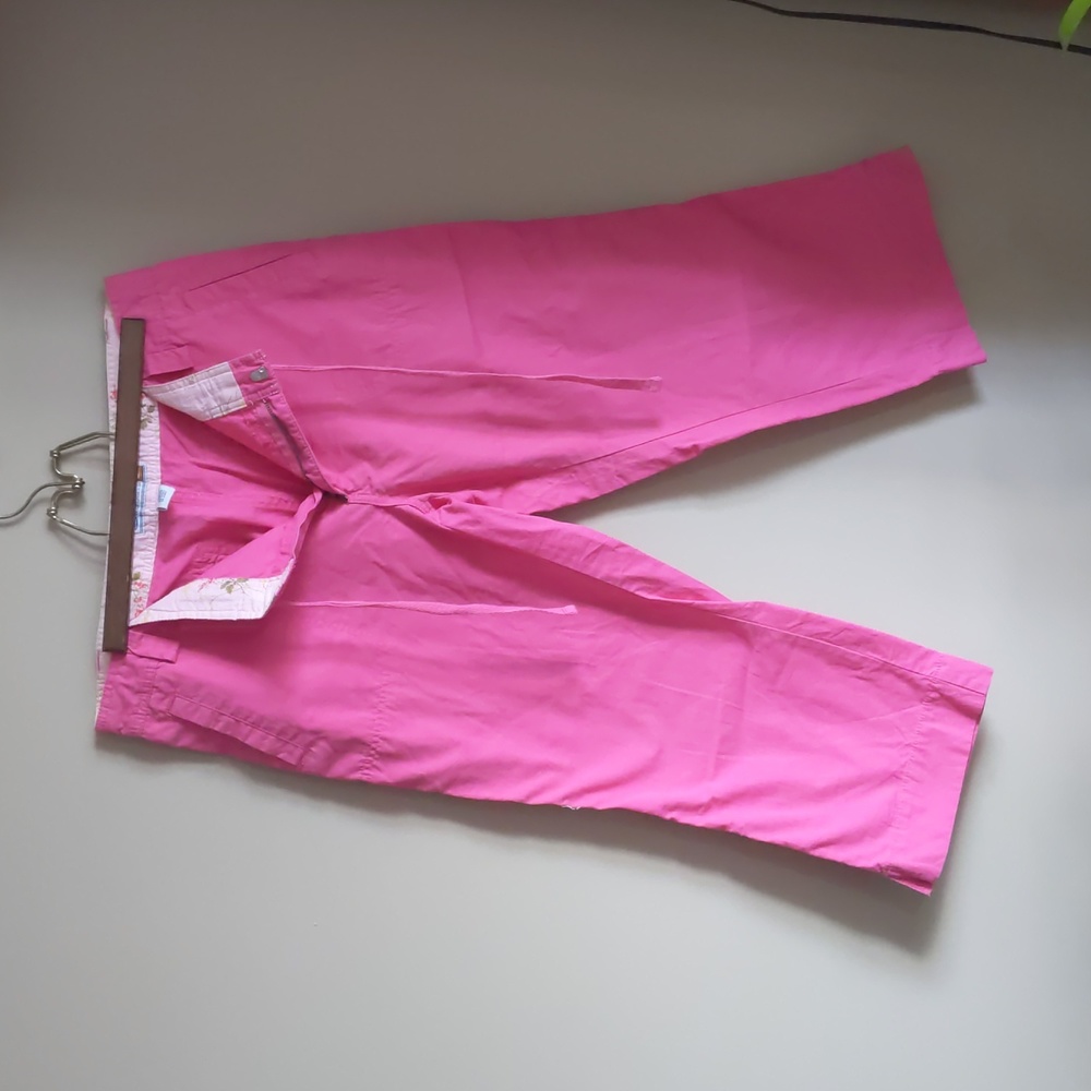 Pink crop pants